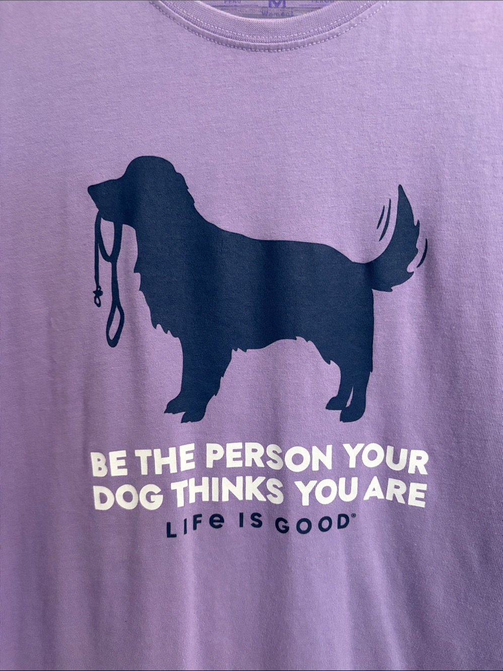 Two Life Is Good Women’s Sz Medium “Be the Person Your Dog Thinks You Are” Tees - Picture 3 of 7